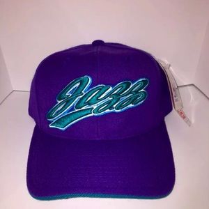 Vintage Utah Jazz Hat New W Tags Velcro Adjustable Purple Brand: American Needle